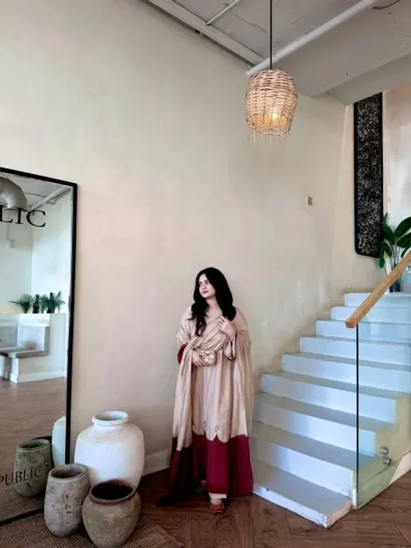 Polished_Cream_Designer_Satin_Rayon_Kaftan_Bottom_Dupatta_