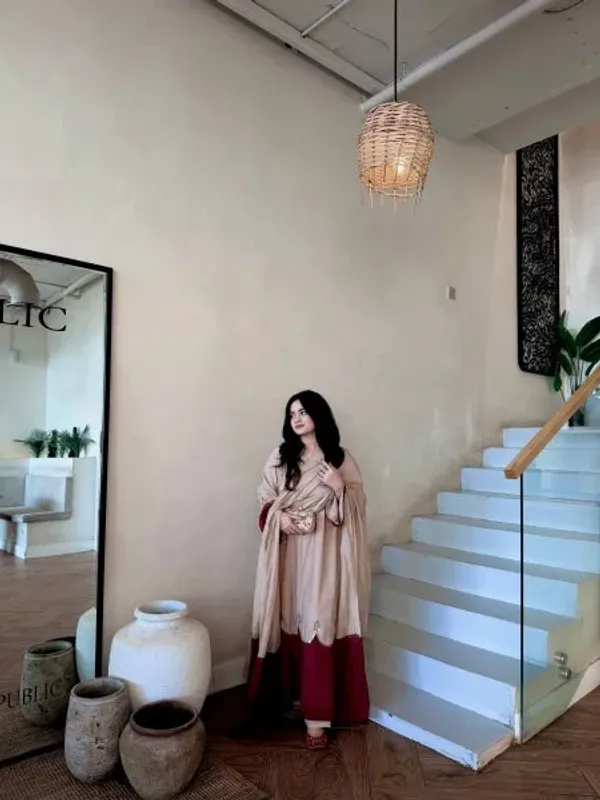 Polished_Cream_Designer_Satin_Rayon_Kaftan_Bottom_Dupatta_