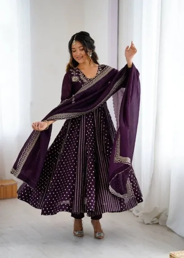 Purple_Crunchy_Silk_Embroidery_Anarkali_Suit_with_Pant_and_Dupatta_Designer_Festive_Collection