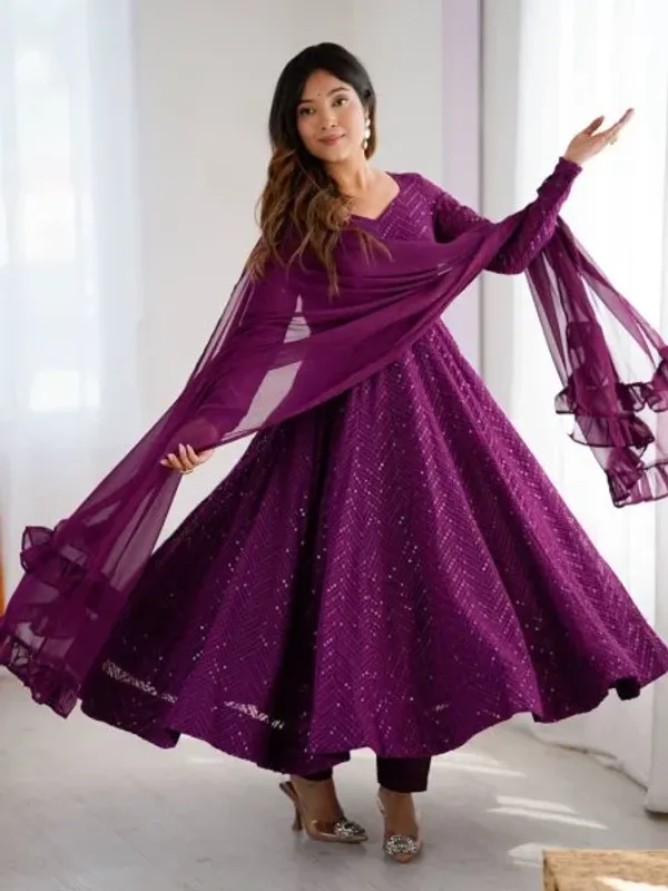 Purple_Fox_Georgette_Embroidered_Anarkali_Dress_with_Dupatta