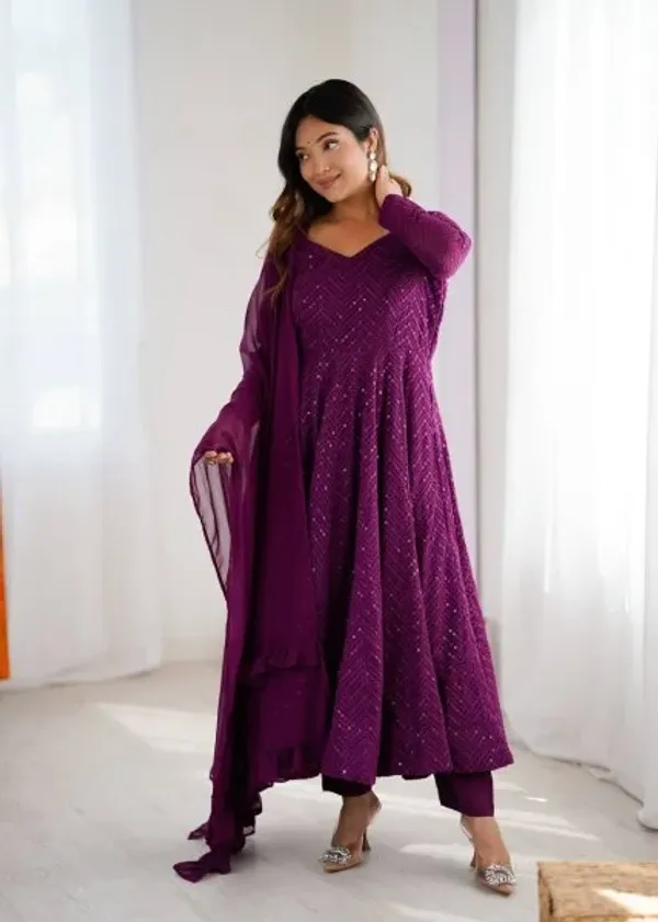 Purple_Fox_Georgette_Embroidered_Anarkali_Dress_with_Dupatta