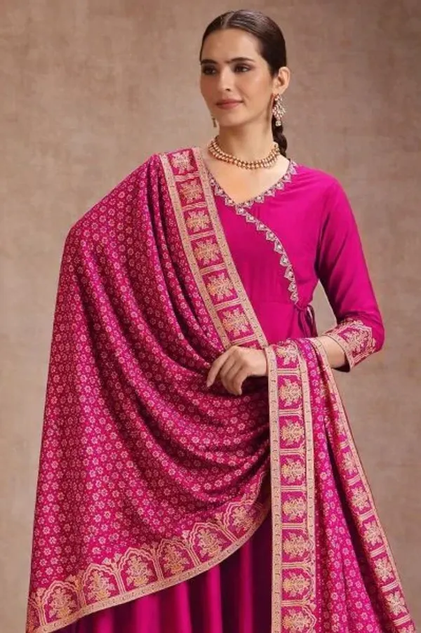 Regal_Rani_Pink_Rayon_Anarkali_Kurti_Set_with_Dupatta
