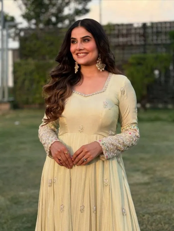 Georgette_Embroidery_Worked_Gown