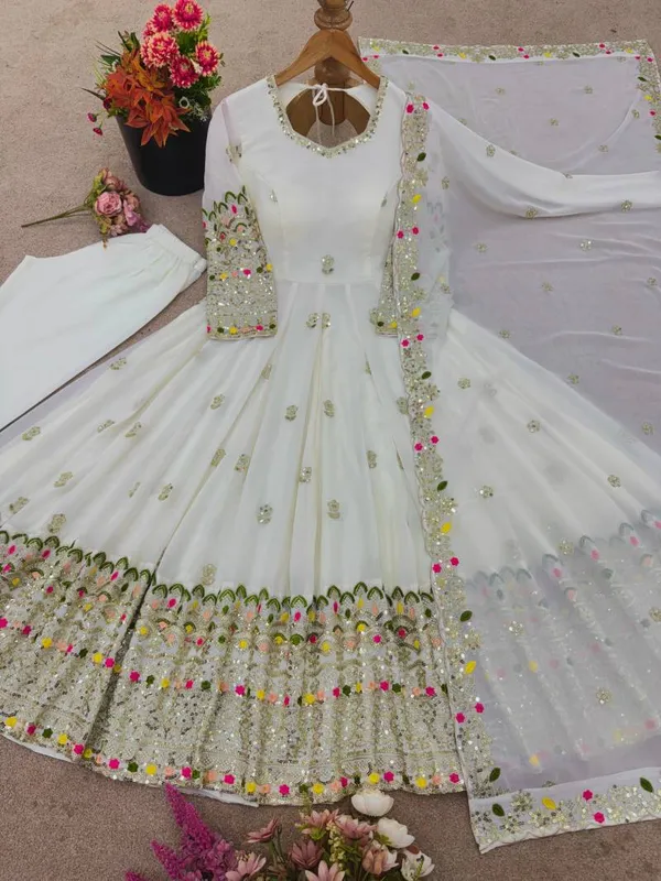 Georgette_Embroidery_Worked_Gown