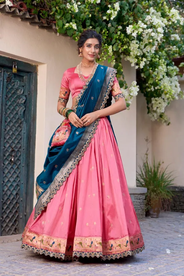 Jacquard_Silk_Paithani_Lpi_Affordable_Lehenga_Choli