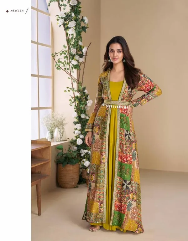 Georgette_Designer_Indo_Western_Gown
