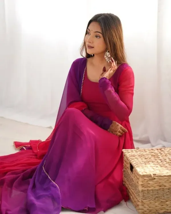 Stylish_Dark_Pink_Georgette_Three_Piece_Anarkali_Set_for_Wedding_Wear