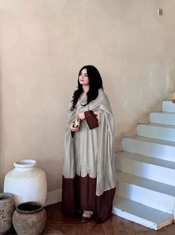Supreme_Grey_Long_Kaftan_with_Sequin_Work_and_Moti_Dori