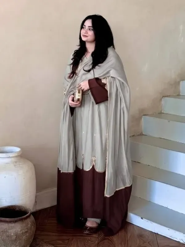 Supreme_Grey_Long_Kaftan_with_Sequin_Work_and_Moti_Dori