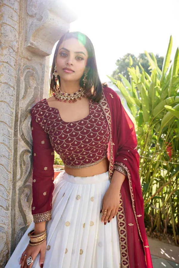 Georgette_Embroidery_Worked_Lehenga