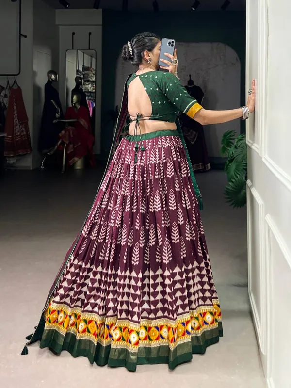 Tussar_Silk_With_Gamthi_Work_Lehenga