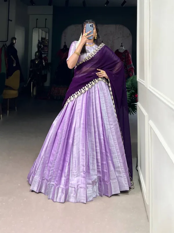 Jacquard_SIlk_Weaving_Worked_Plain_Lehenga_Choli