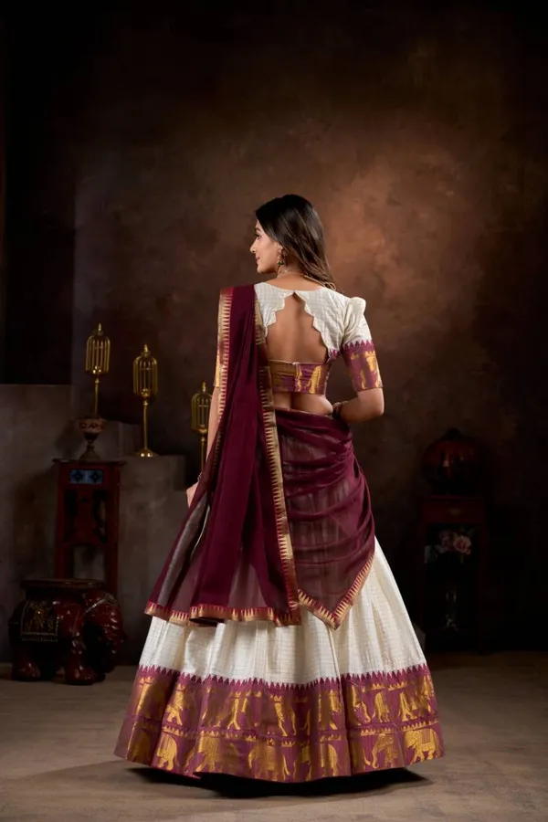 Poly_Cotton_Zari_Weaving_Worked_Lehenga_Choli