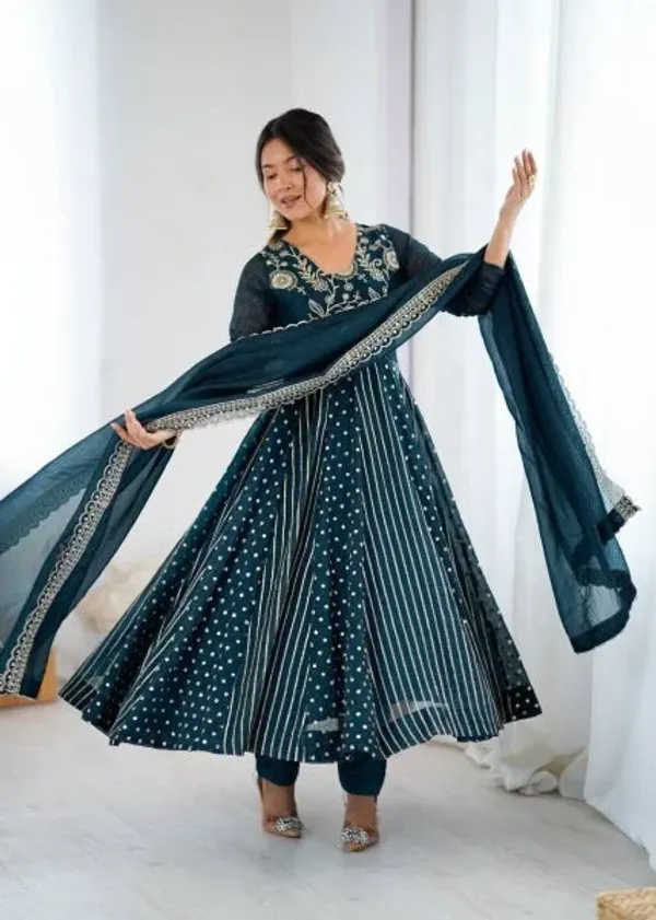Teal_Blue_Crunchy_Silk_Designer_Anarkali_Suit_with_Embroidery_Work_Ready_to_Wear_Festive_Ensemble