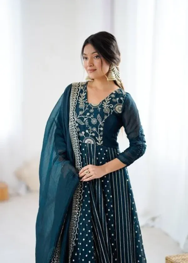 Teal_Blue_Crunchy_Silk_Designer_Anarkali_Suit_with_Embroidery_Work_Ready_to_Wear_Festive_Ensemble