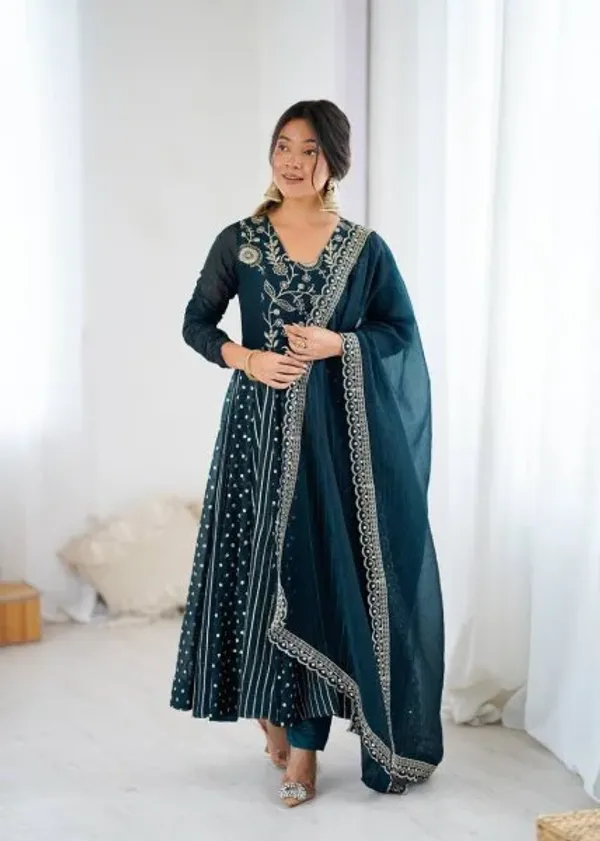 Teal_Blue_Crunchy_Silk_Designer_Anarkali_Suit_with_Embroidery_Work_Ready_to_Wear_Festive_Ensemble