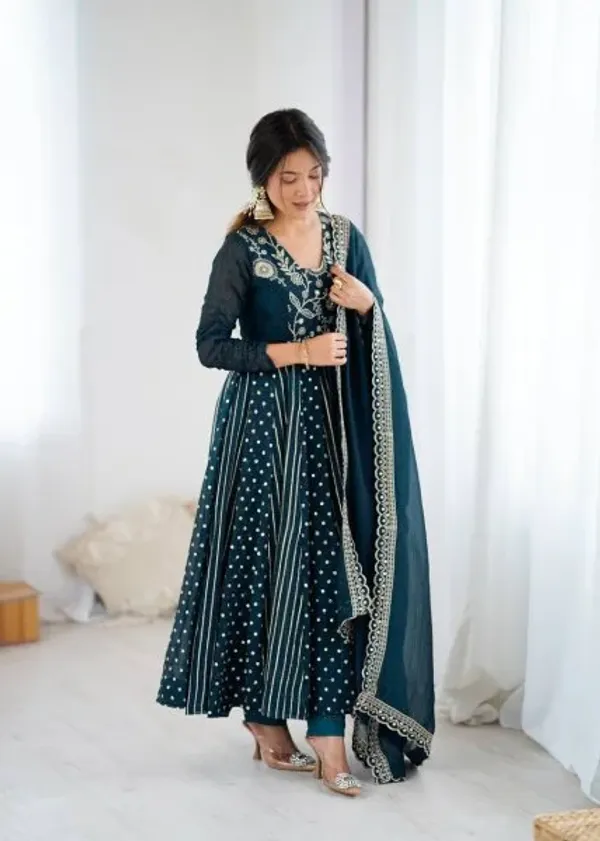 Teal_Blue_Crunchy_Silk_Designer_Anarkali_Suit_with_Embroidery_Work_Ready_to_Wear_Festive_Ensemble