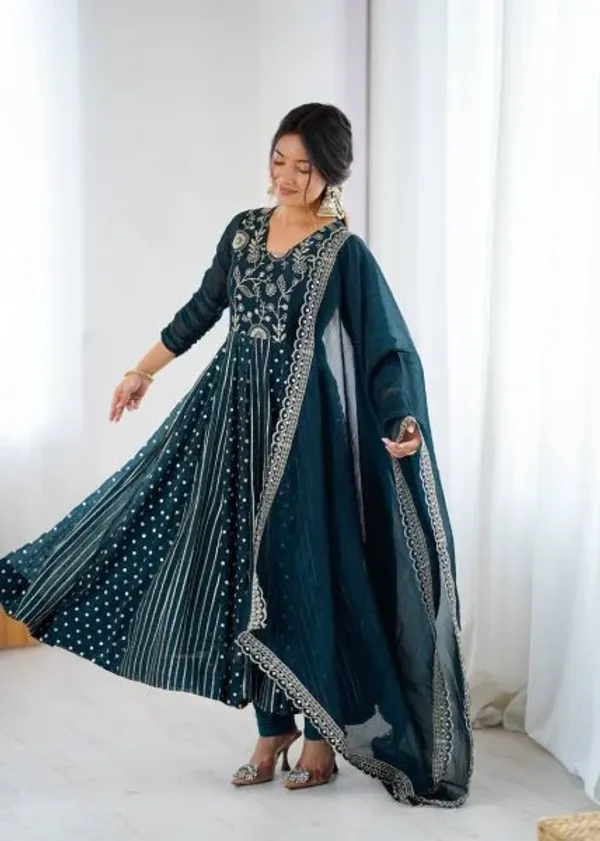 Teal_Blue_Crunchy_Silk_Designer_Anarkali_Suit_with_Embroidery_Work_Ready_to_Wear_Festive_Ensemble
