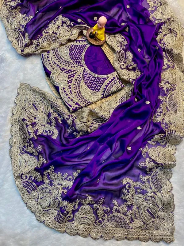 Party_Wear_Emboridery_Silk_Saree