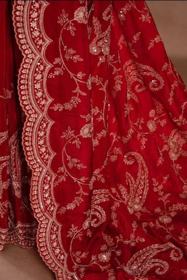 Orgenza_With_Sequance_Embroidery_Worked_Saree