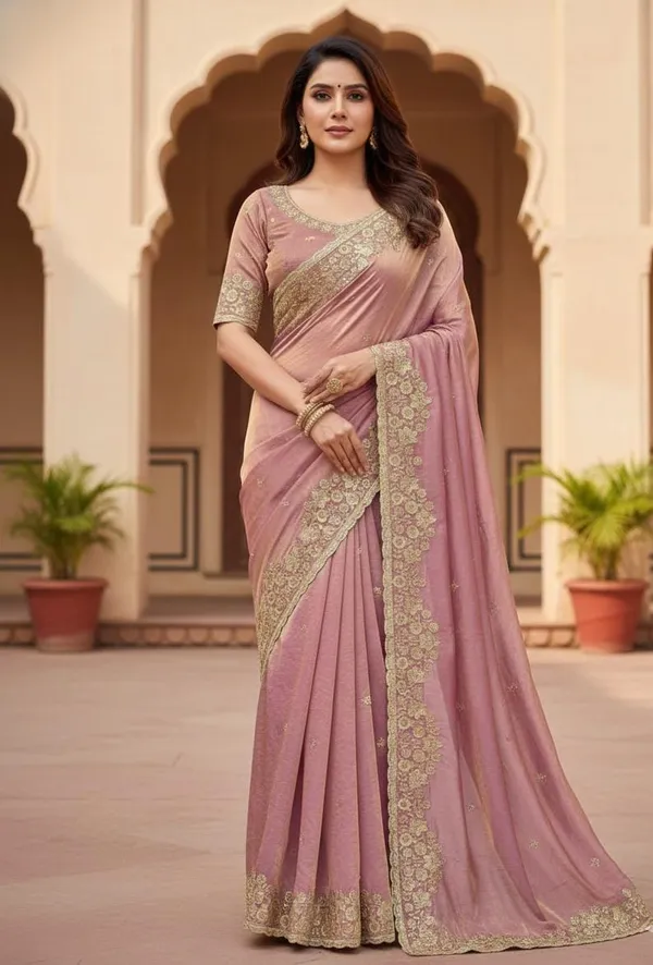 Premium_Fandy_Satin_Embroidery_Saree