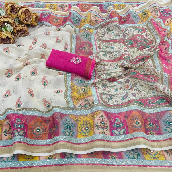 Premium_Linen_Silk_Digital_Printed_Saree