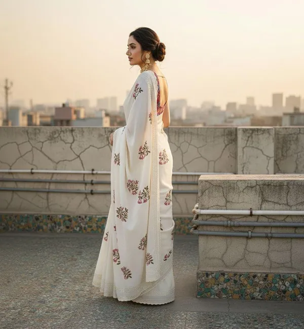 Vichitra_Embroidery_Thread_Worked_Beautiful_Saree