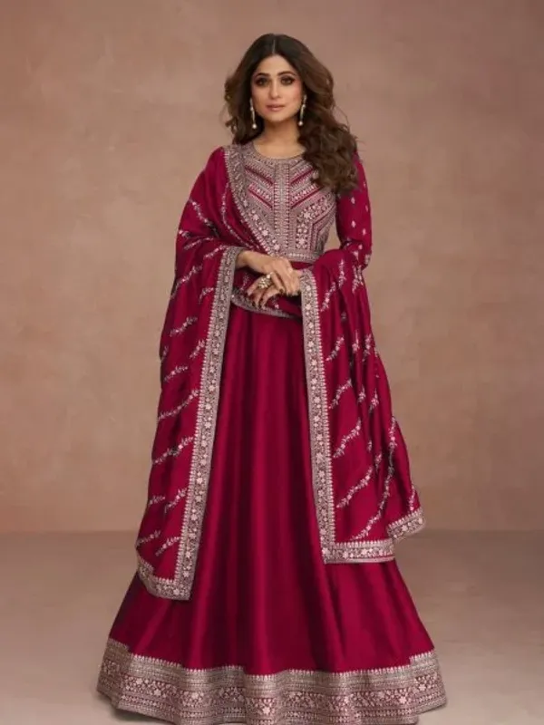 Wedding_Ready_Heavy_Anarkali_Suit_with_Sequence_Embroidery_Rani_Pink