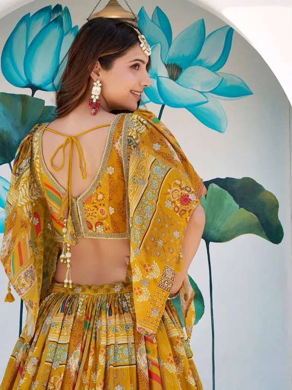 Yellow_Designer_Chinon_Embroidered_Lehenga
