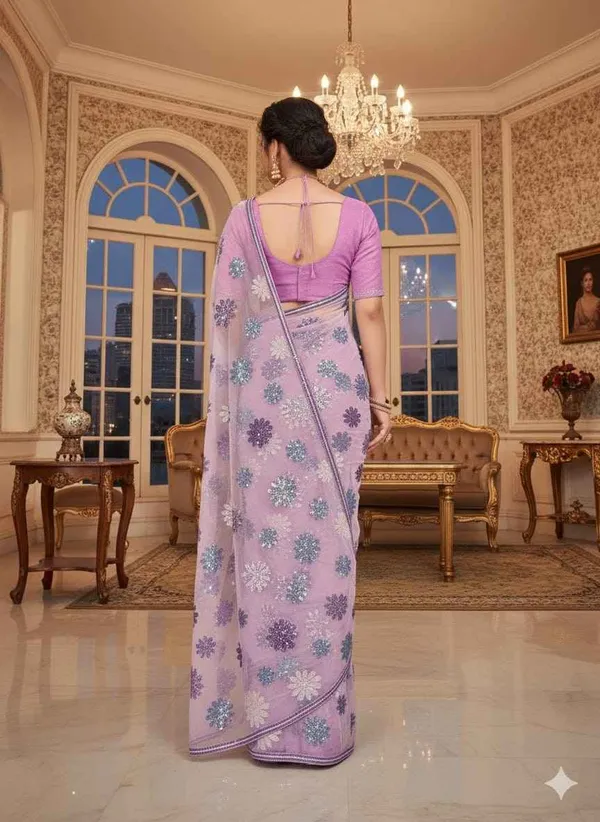 Tebby_Silk_Floral_Printed_Handworked_Saree