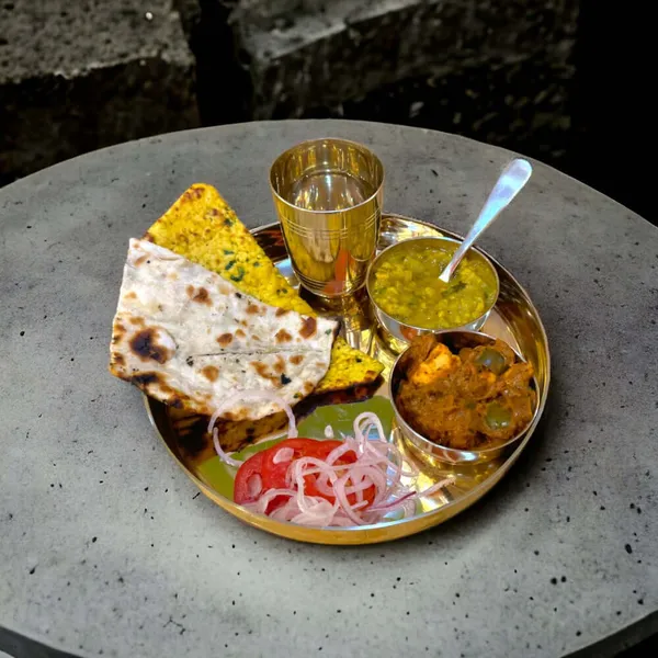 10_Inch_Kansa_Bronze_Bhojan/Dinner/Thali_5_Items