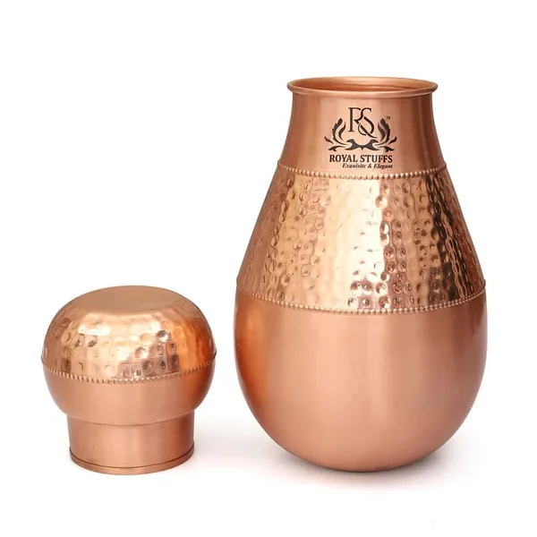 1500_Ml_Lotus_Jar_Copper_Water_Container_Water_Jug_Drinkware_Copper_Pitcher