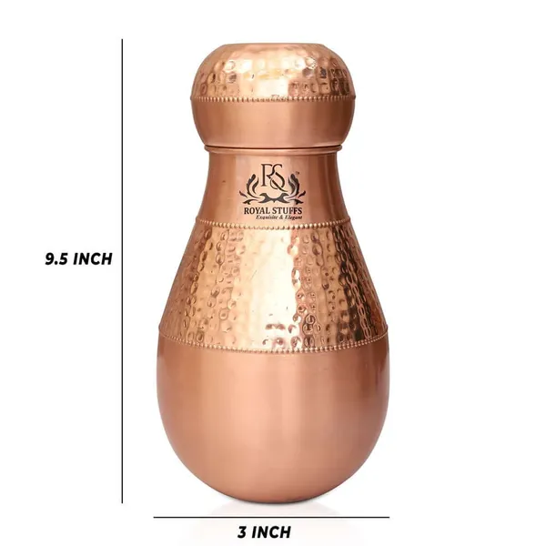 1500_Ml_Lotus_Jar_Copper_Water_Container_Water_Jug_Drinkware_Copper_Pitcher