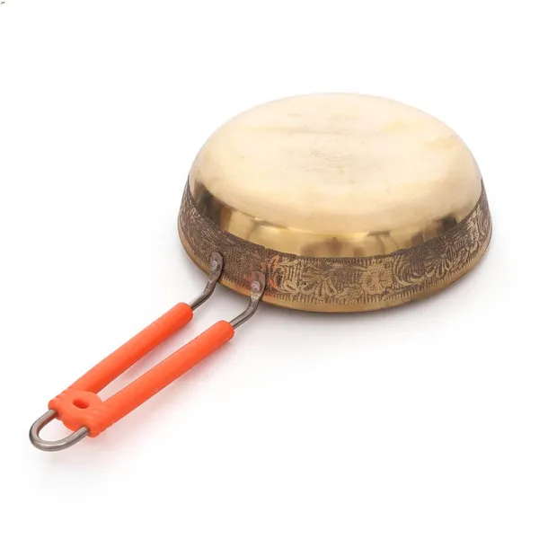 1500_Ml_Pure_Brass_Frying_Pan_For_Cooking_&_Serving_Brassware_Dinnerware