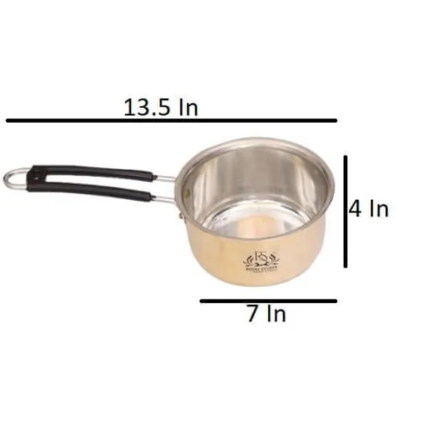 1.5_Liter_Medium_Brass_Sauce_Pan_Tapeli_For_MilkTea_With_Tin_Coating_Inner_Side_Kalai