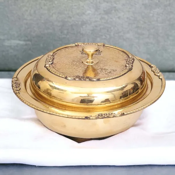 1.5_Litre_I_Brass_Serving_Donga_Dinnerware_Tableware_Serving_Cutlery_Brass_Utensils