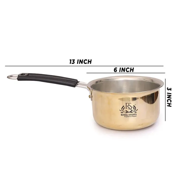 1_Liter_Brass_Sauce_Pan_Tapeli_For_MilkTea_With_Tin_Coating_Inner_Side_Kalai
