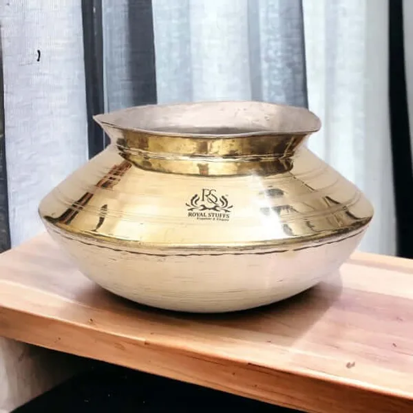 4_Liter_Traditional_Brass_Handi_Pot_For_Cooking_Authentic_Brass_Dekchi_Pot_Cookware_With_1_Spoon_&_1_Ladle