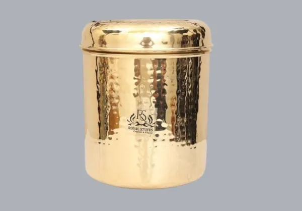 Royalstuffs_5_Liter_Brass_Kitchen_Storage_Box_Kitchen_Organizer_Box_Kitchen_Essentials_Storage_Container_Weight_1360_Gram