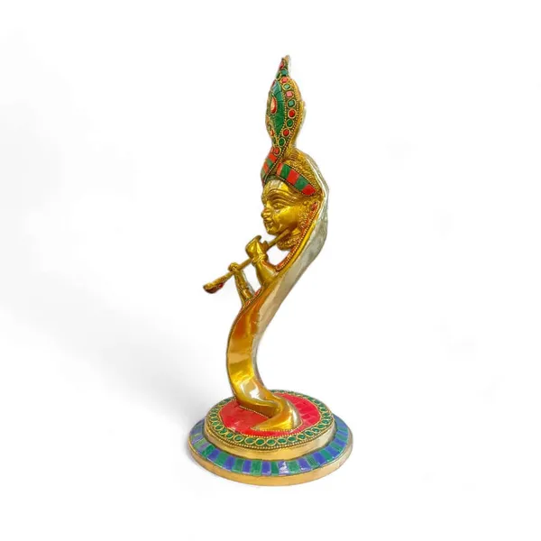 Brass_Antique_Finish_With_Melamine_Stone_Work_Hawaã¯_Krishna_Ji_Murlidhar_13_Inch_Height_2.7_Kg_Weight