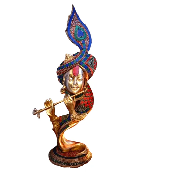 Brass_Krishna_Bhagwan_Idol_Murli_Kishan_Murti_Playing_Bansuri_With_Morpankh_Gift_For_Home_Mandir_Decor_Marriage_Height_35_Cm_Weight_2.5_Kg_Multicolor