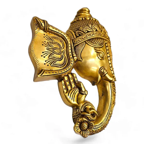 Brass_Lord_Ganesha_Mask_Wall_Hanging_(Height_11_Inches)