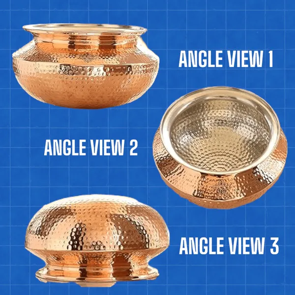 Copper_Handi_/Dekchi_With_Tin_Lining_Inside_Volume_9000_MlWeight2_Kg