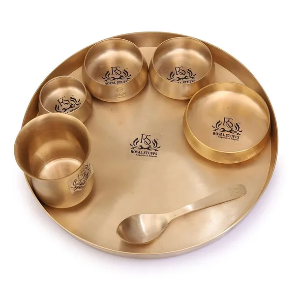 Curved_Matt_Finish_Thali_Set_7Piece_Set_For_Exquisite_Dining_Experience