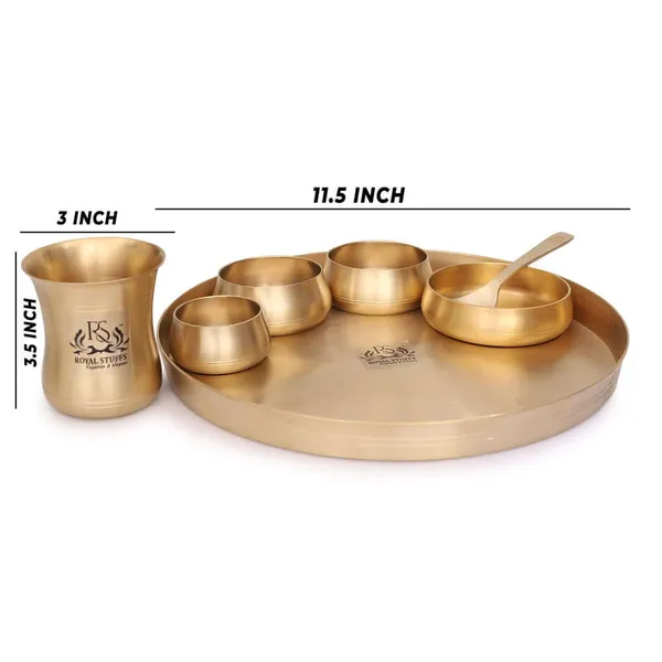 Curved_Matt_Finish_Thali_Set_7Piece_Set_For_Exquisite_Dining_Experience