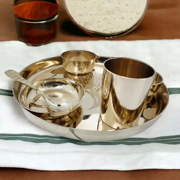 Designer_Kansa_Thali_Set