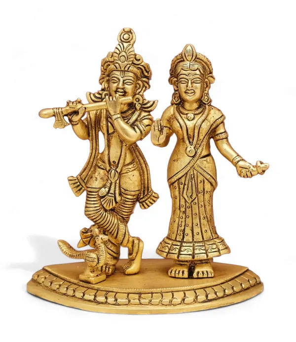 Handmade_Brass_Antique_Finish_Radha_Krishna_Ji_6_Inch