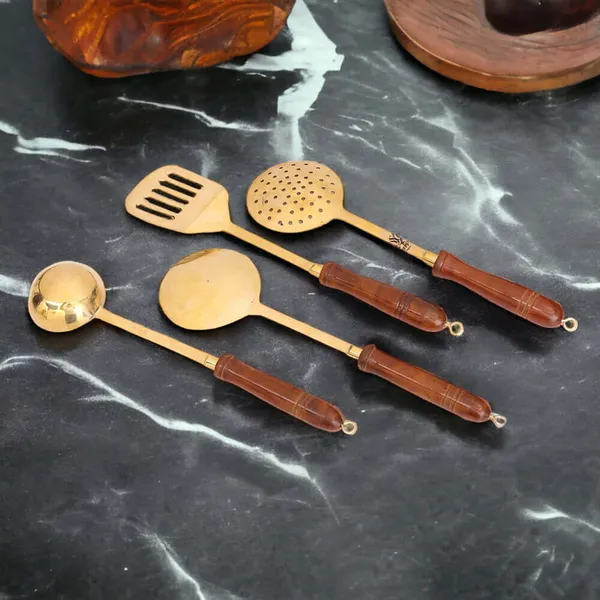 Handmade_Traditional_Brass_Ladles_And_Spatula_Cooking_Set_(SetOf4)