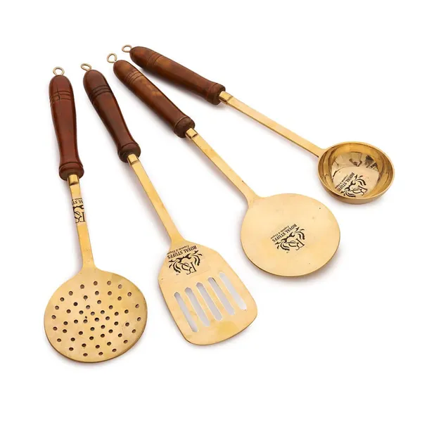 Handmade_Traditional_Brass_Ladles_And_Spatula_Cooking_Set_(SetOf4)