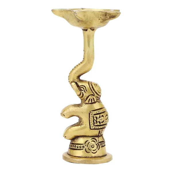 Pair_Of_Elephant_Design_Handmade_Ethnic_Diya_Oil_Wick